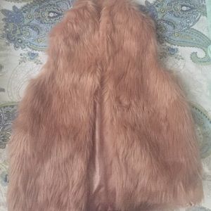 BCBG faux fur vest---like new condition!