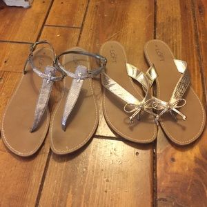 Two pairs of size 8 Loft sandals