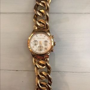 Michael Kors gold chain link watch