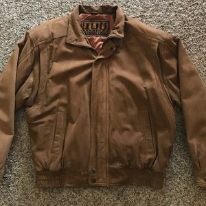 IOU Leather Bomber jacket
