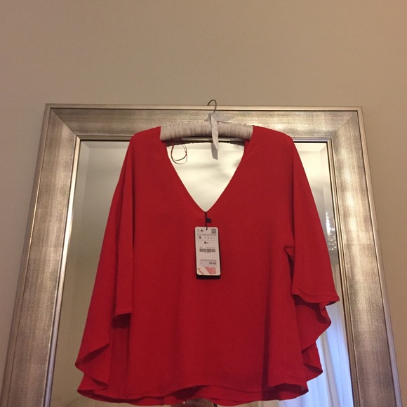 Red cape top