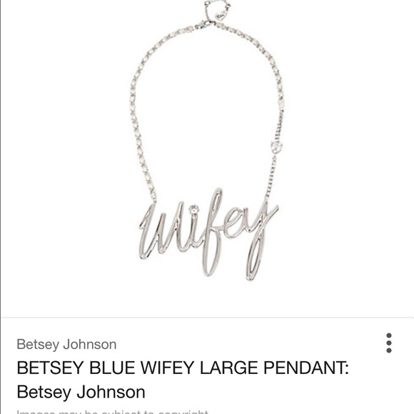 ISO!! This betsey Johnson "wifey" necklace