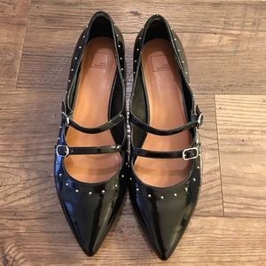Patent Studded Flats
