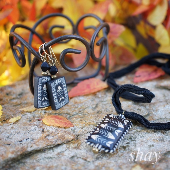 Jewelry - Polymer Clay Necklace and Earring Set