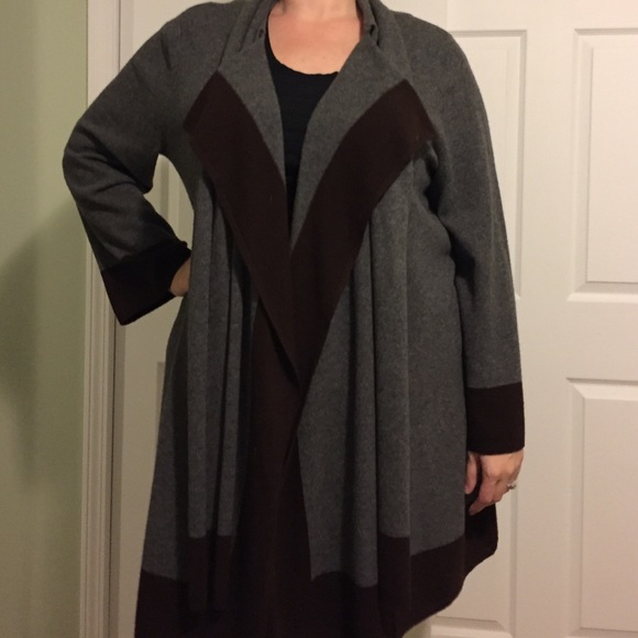 Ralph Lauren wool and cashmere open drape sweater