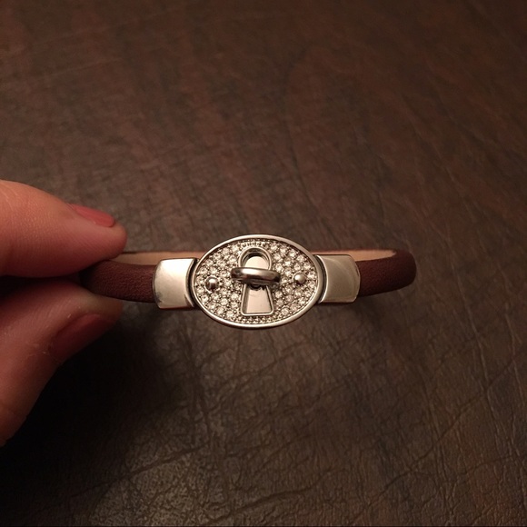 Fossil leather bracelet