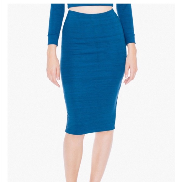 American Apparel Pointe Mid-length Pencil Skirt