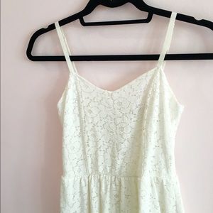 Delia's white lace dress
