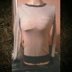 Ann Taylor Loft Zipper Back Sweater M