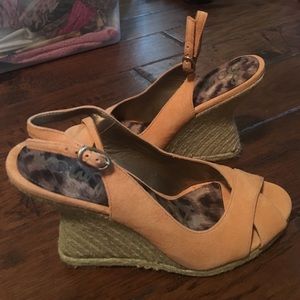 Sam Edelman Orange Slingback Heel 8 1/2