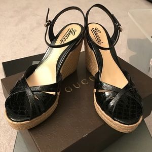 Gucci wedge sandals