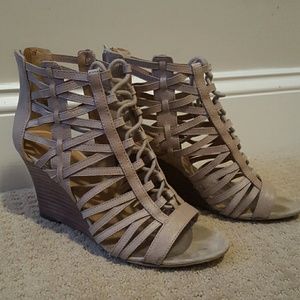 Nine West Lace up Wedges