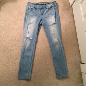 American eagle ripped jeggings