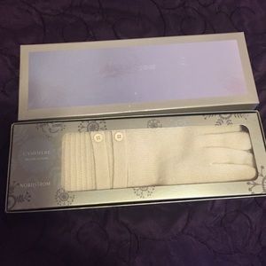Creme colored Cashmere gloves from Nordstrom