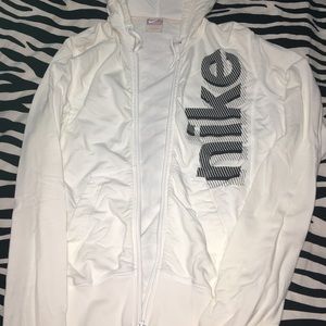 White Nike jacket! SIZE:S