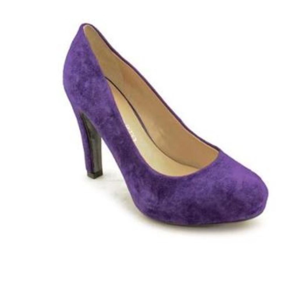 Franco Sarto Women's Cicero Purple Suede Pumps