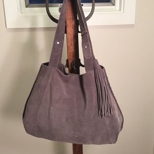 Banana Republic Gray Tassel Bag