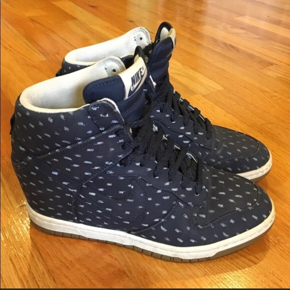 Authentic Nike Dunk Wedges - Navy