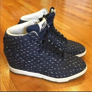 Authentic Nike Dunk Wedges - Navy
