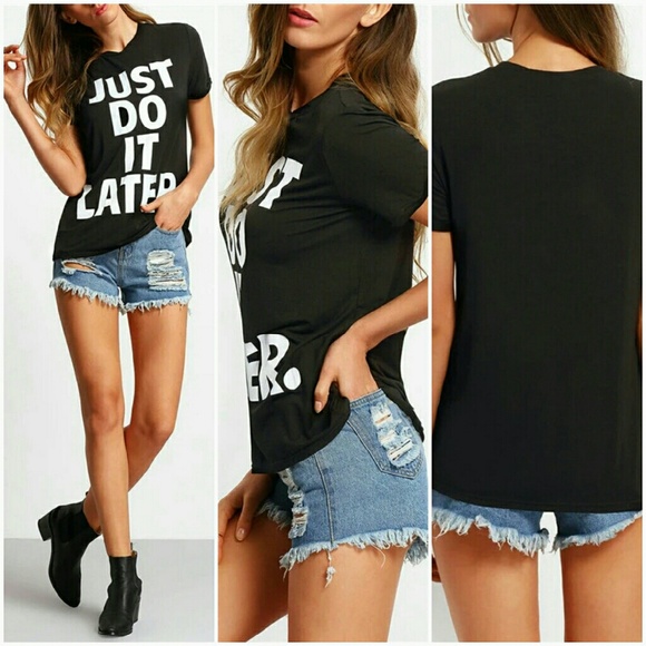 'Just do it later' graphic tee - Picture 3 of 4