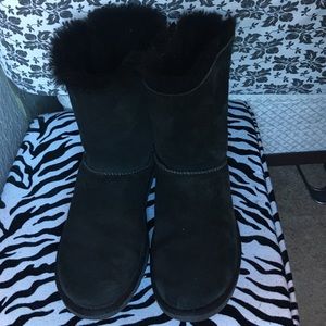 Black UGG Boots with Bows
