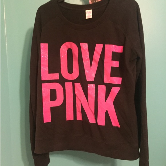 PINK sweatshirt.