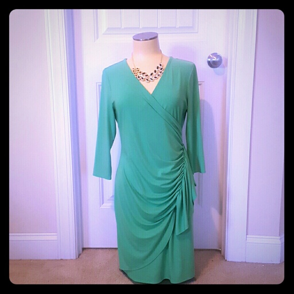 New York & Company Dresses & Skirts - NY&CO Green Wrap Dress Sz M