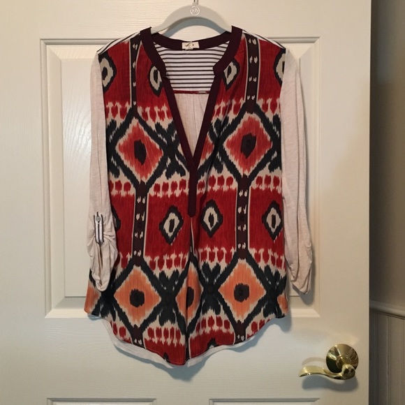 Athropologie three quarter length shirt!