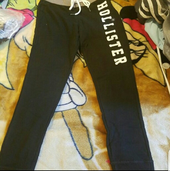 NWT Black Hollister Fleece Leggings/Sweats