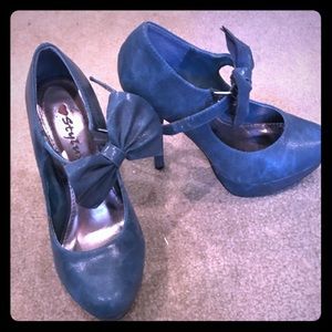 Blue stilettos