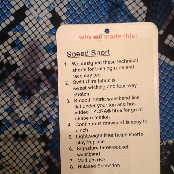 NWT Speed Short by Lululemon - Picture 4 of 4