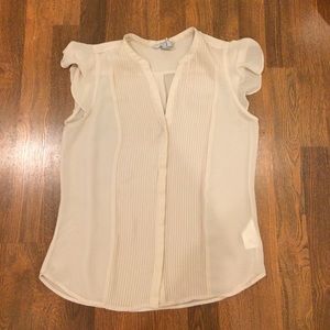 Short Sleeve Sheer Blouse