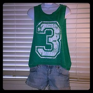 Derek Heart Tops - *Green #3 layering tank* Derek Heart Tops - *Green #3 layering tank*