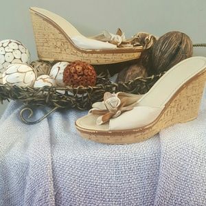 Wedge sandal shoes