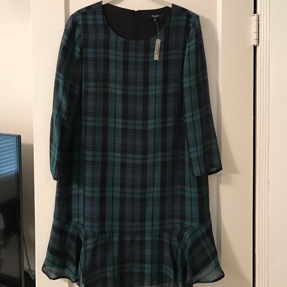 Madewell black swatch dress, nwt sz 6, reposh!