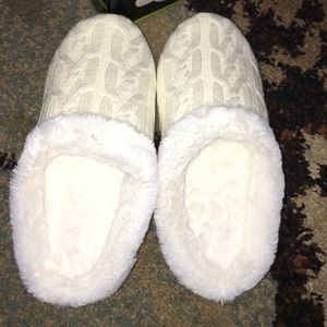 Sharper Image Memory Foam Slippers