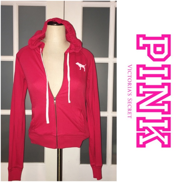 PINK Victoria's Secret Tops - 🎉30% OFF BDLS🎉 Pink by VS red zipper hoodie
