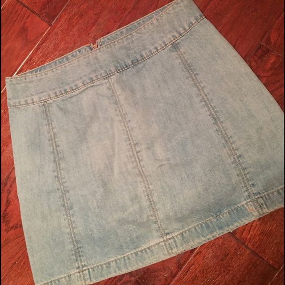 Free people blue jean skirt - Picture 1 of 3