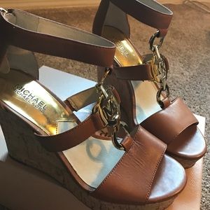 Michael Kors logo wedge