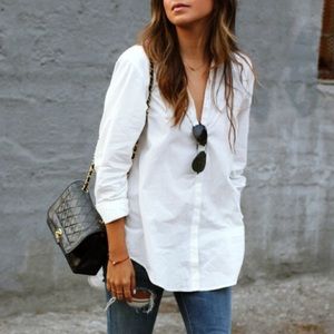 Silence + Noise Tucked & Shirred Button-Down Shirt
