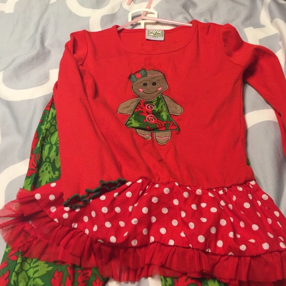Little girl gingerbread outfit