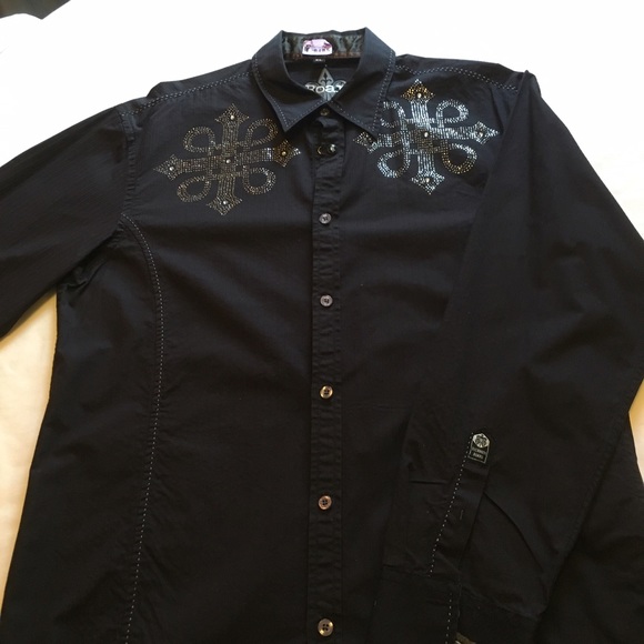 Roar men's long sleeve shirt, black