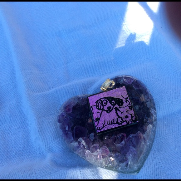 Dichroic Dog pendant