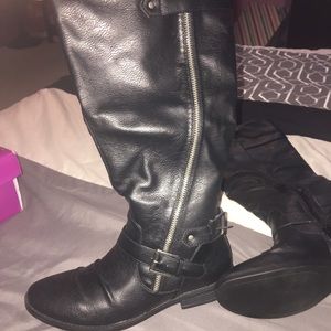 Tall Black Boots Wide Calf