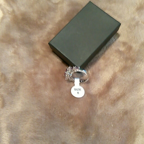 Princess cut crystal ring - Picture 2 of 4