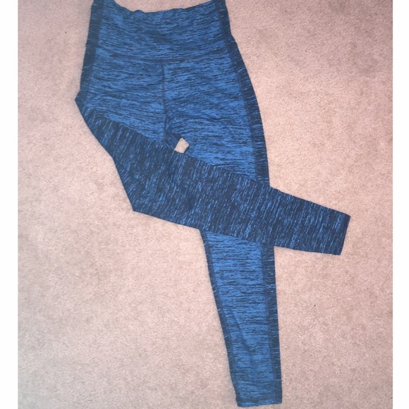Blue High Waisted Workout Pants