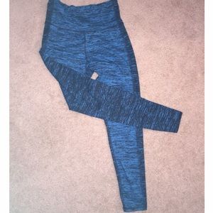 Blue High Waisted Workout Pants