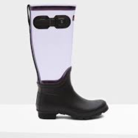 HUNTER Original Boot Clear White Size 8
