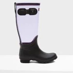 HUNTER Original Boot Clear White Size 8