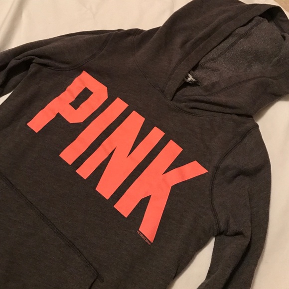 Grey "pink" hoodie